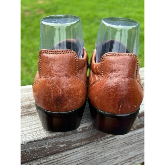 SAS Weave Slip-On Loafer Womens Size 9M Brown Leather Tripad Comfort Made in USA - Picture 4 of 9